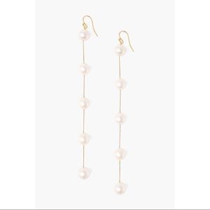 Pearl and Gold Duster Earrings